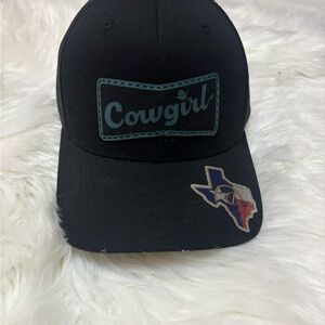 Cowgirl Black Cap with Texas Patch